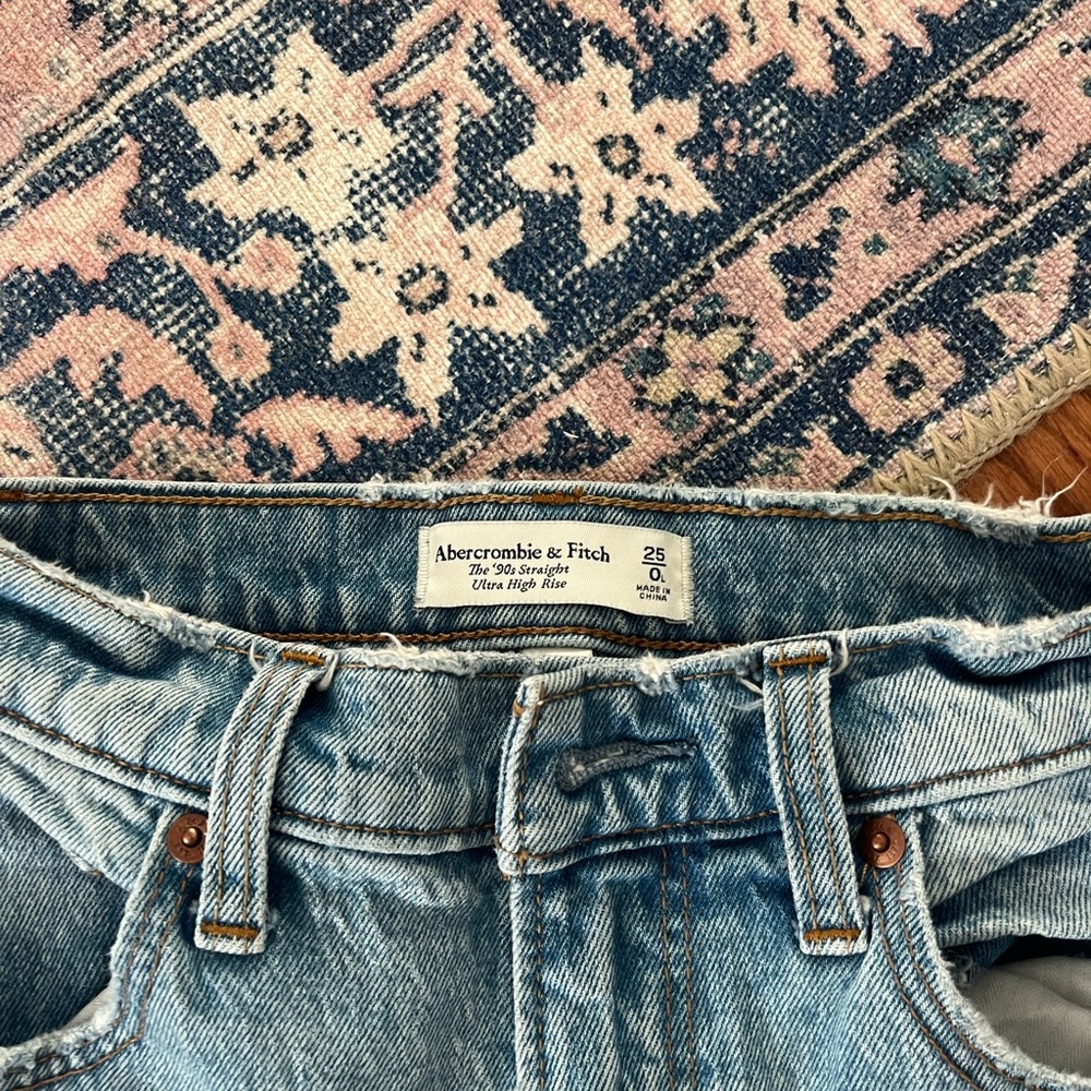Abercrombie 90s Straight Leg Ultra High Rise rarely worn